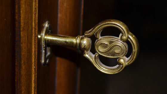 grandfather clock detail